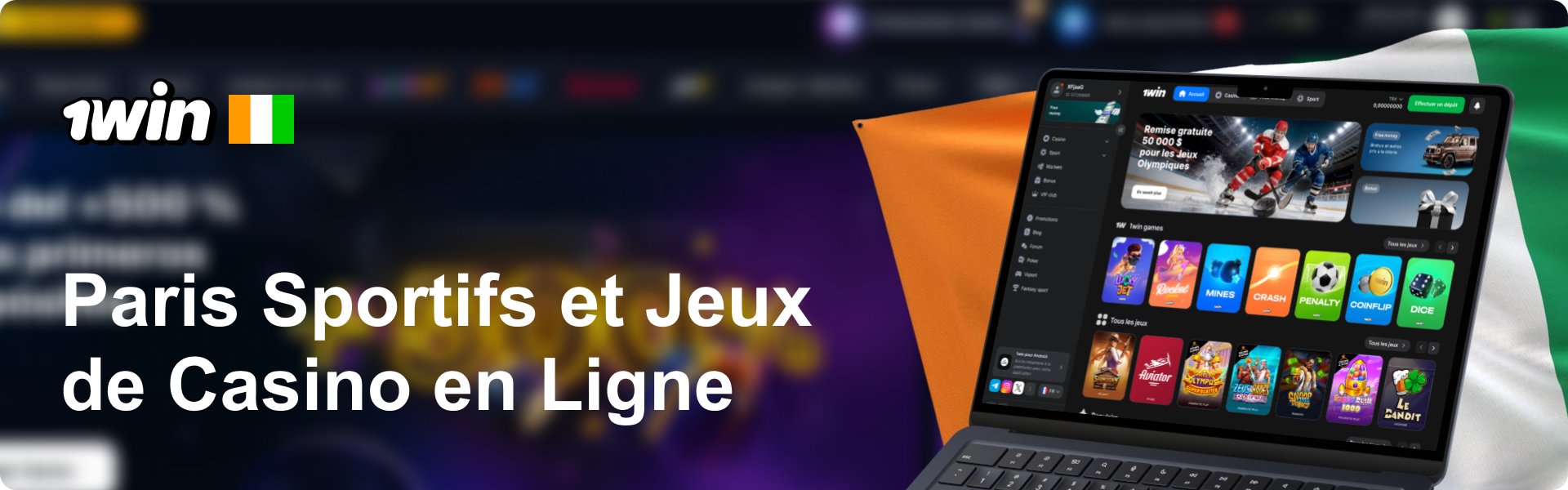 1Win Côte d'Ivoire - Paris Sportifs et Jeux de Casino en Ligne